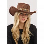 JU Rustic Cowgirl Fedora Hat