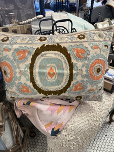 CC- Cotton Slub Embroidered w/ Design Pillow