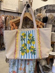AB-Limoncello Stripe Tote