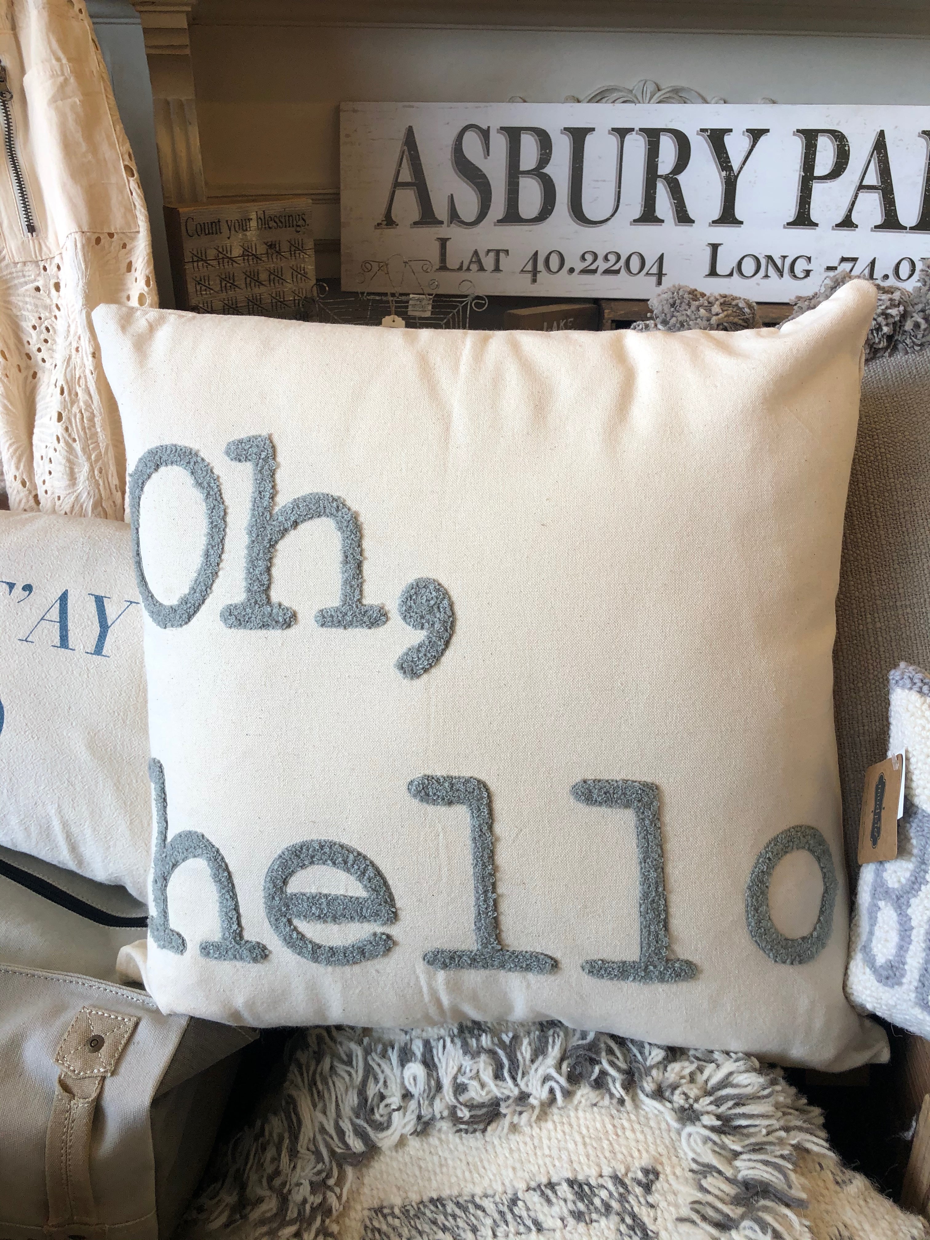 CC - " Oh Hello " Pillow