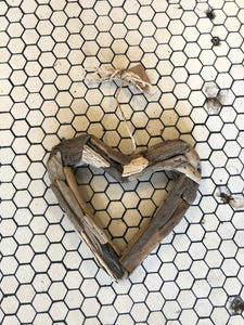 Recycled Wood Sml Open Heart