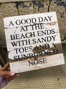 A Good day at the Beach... Sign