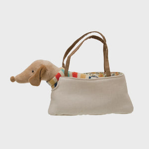 CC - Cotton Removable Dachshund in Dog Carrier
